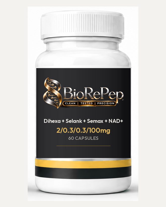 Dihexa + Selank + Semax + NAD+ Capsules