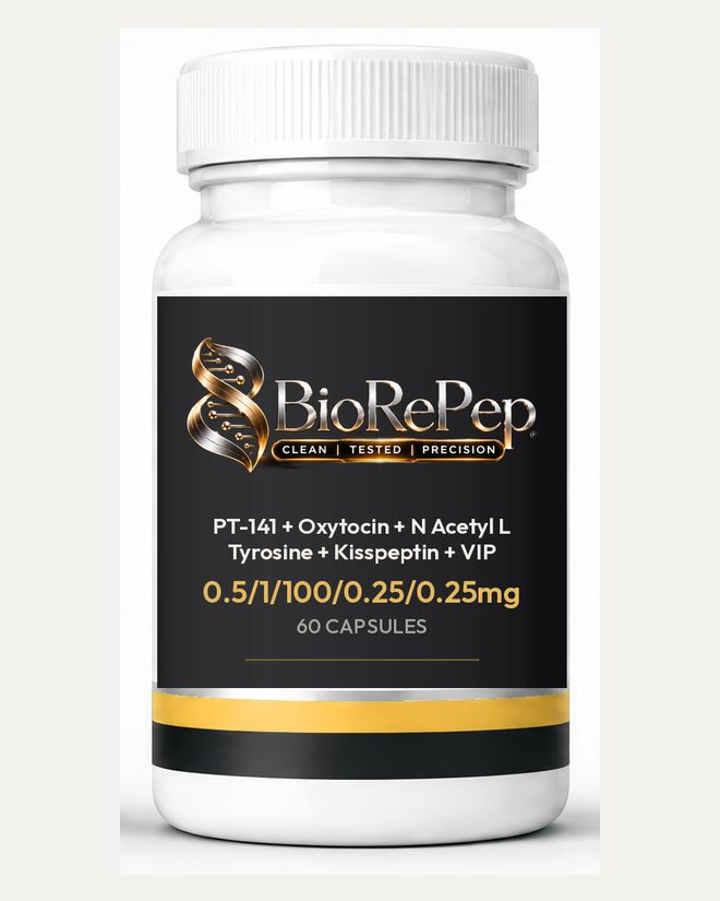 PT-141 + Oxytocin + N Acetyl L Tyrosine + Kisspeptin + VIP Capsules